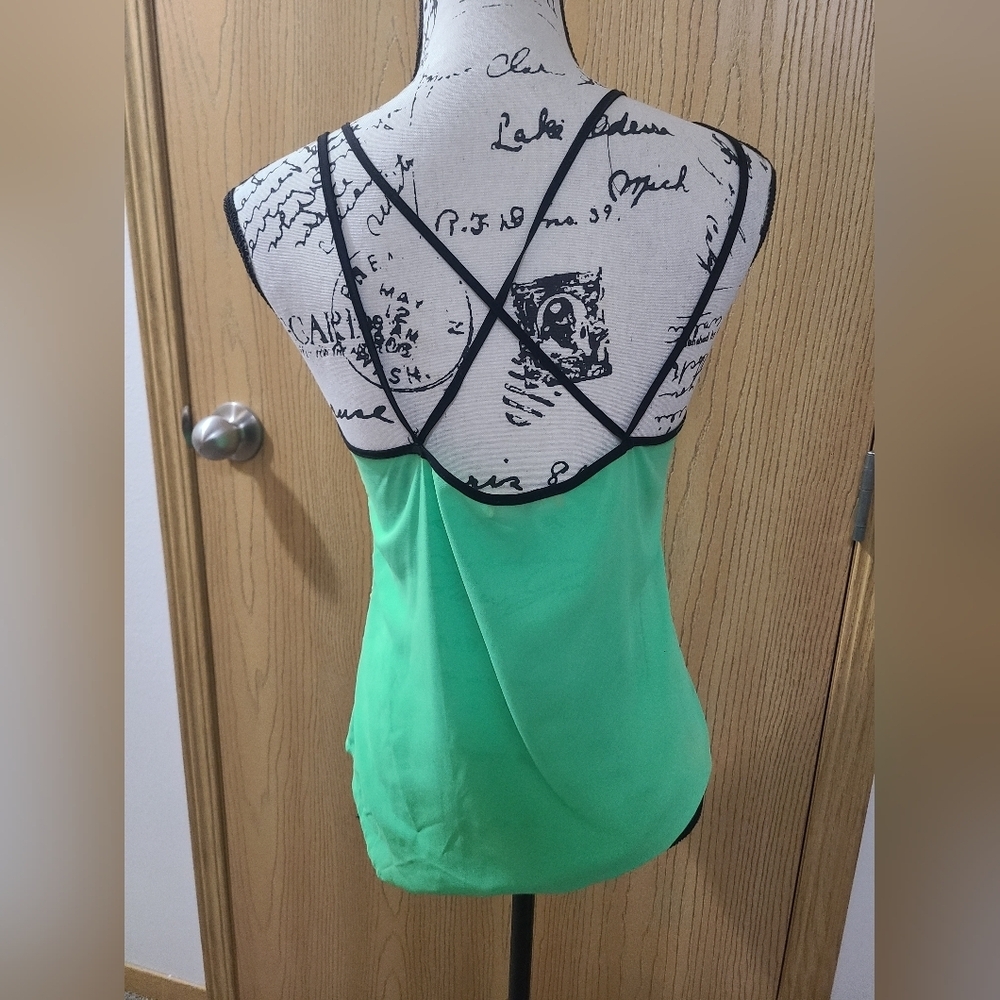 Lulumari Neon Green Pearl Bead Embellished Open Back - Picture 2 of 2